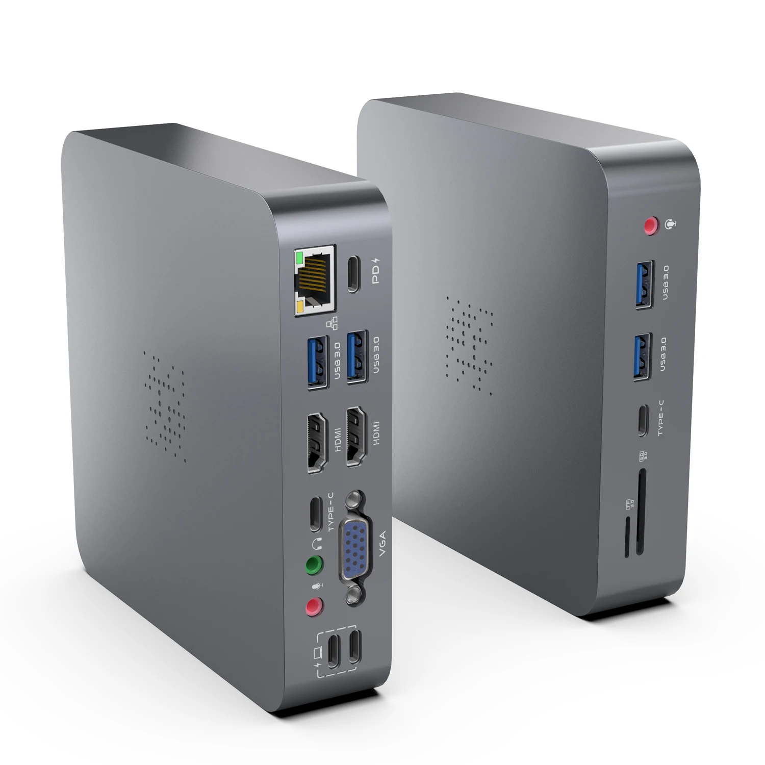 Док-станция для ноутбука 18 в 1 с USB C, док-станция для Macbook USB C, совместимая с MacBook Pro и адаптером для тройного монитора Air для Mac