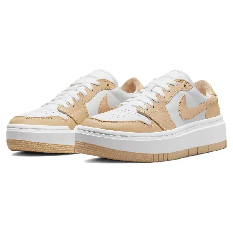 Фото Кроссовки Nike Jordan Air Jorden 1 Elevate Low, Dh7004-102, белые/желтые кроссовки №3