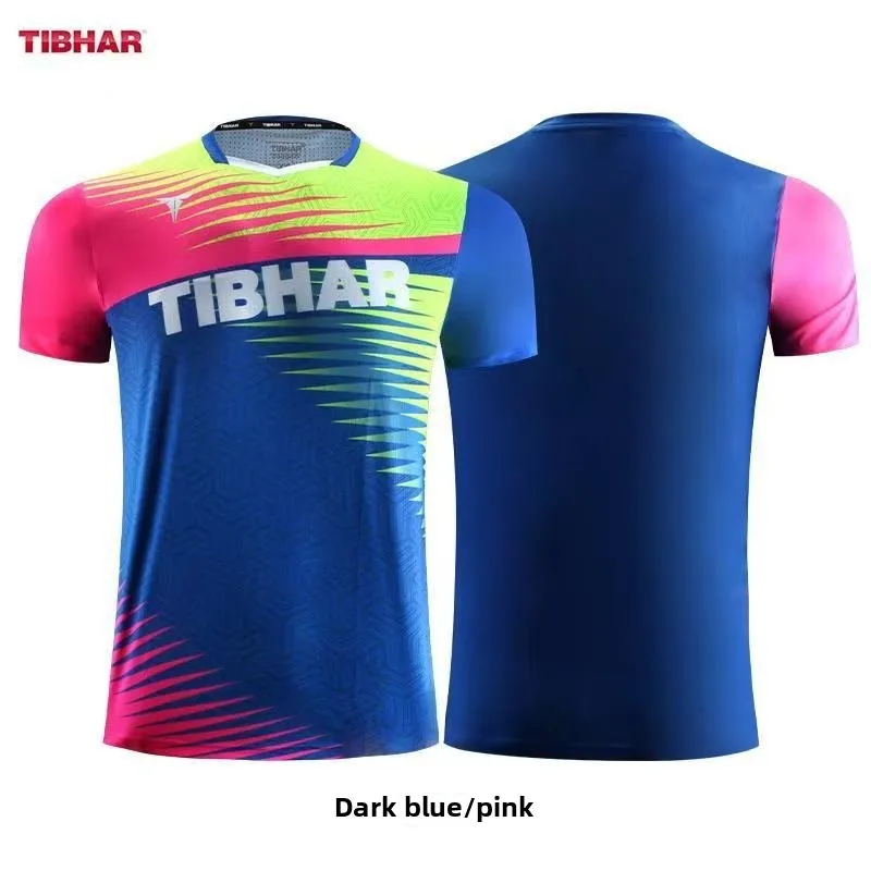 Фото TIBHAR высокий костюм для настольного тенниса, мужская и женская новая спортивная одежда, летняя быстросохнущая тренировочная одежда для соревнований №4