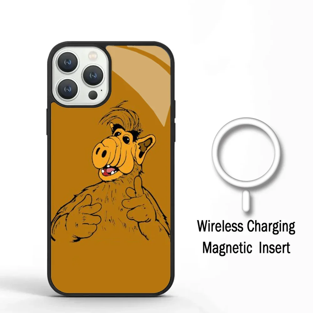 Чехол для телефона Alf TV Series для IPhone 11 12 13 14 15 Plus Pro Max, зеркальный акриловый чехол для Magsafe