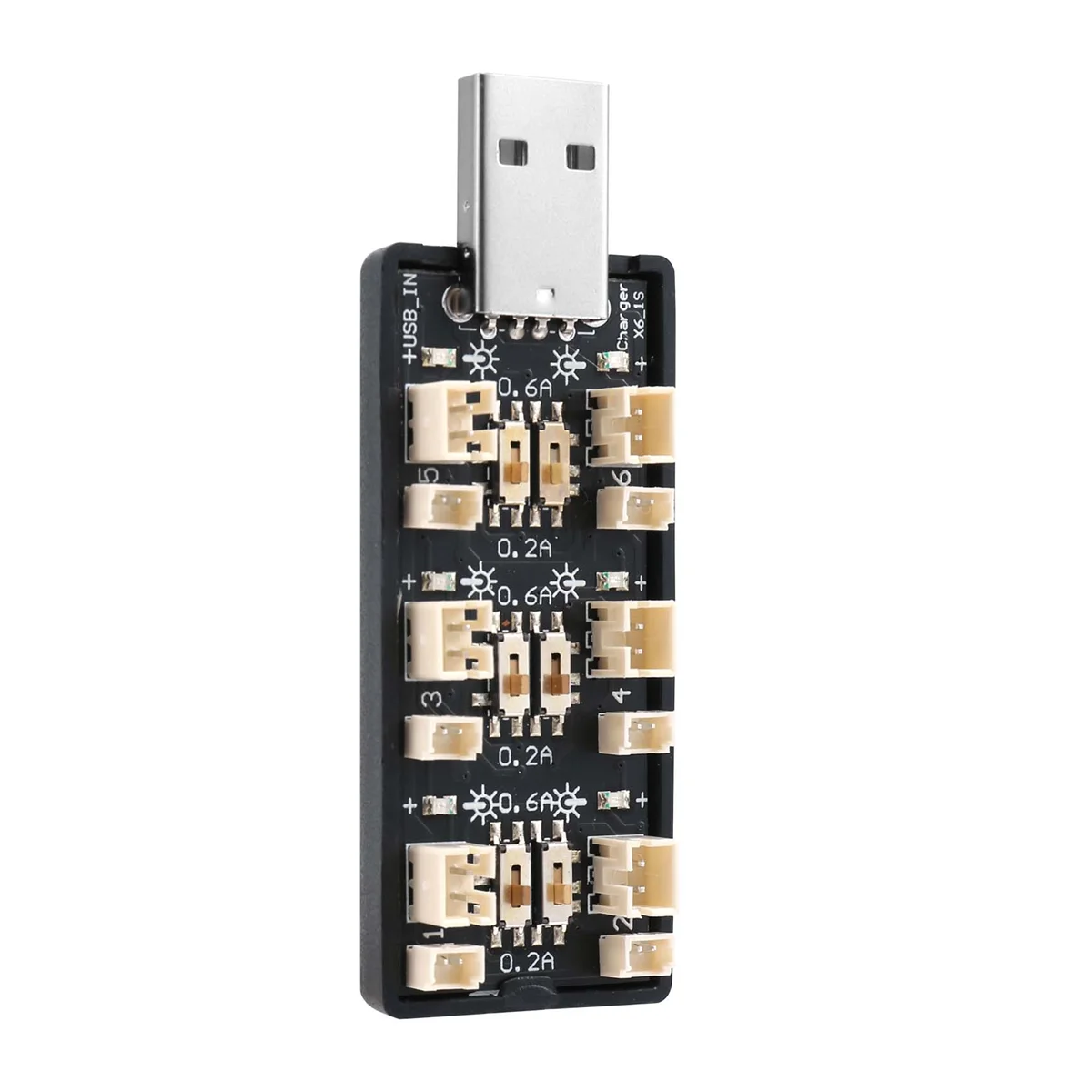 1S LiPo аккумулятор USB зарядное устройство 3,7 В/4,20 В 6-канальное 1S LiPo зарядное устройство Micro-JST 1,25 JST-PH 2,0 разъемы MCX MCPX