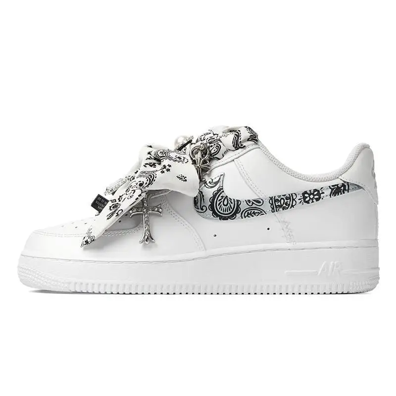 Фото 【Настроить】Nike Air Force 1 Обувь для скейтбординга Женские кроссовки DD8959-100 №2