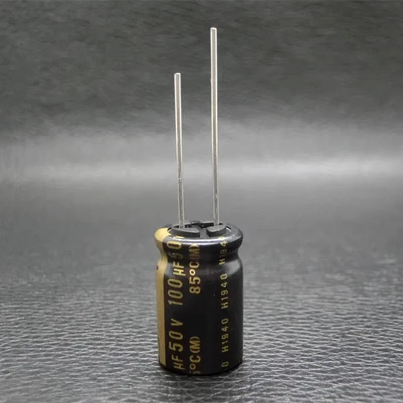 Фото (2 шт.) 50v100uf nichicon MUSE KZ Fever аудио алюминиевый электролитический конденсатор 100uF50v фиксированный конденсатор со сквозным отверстием №3