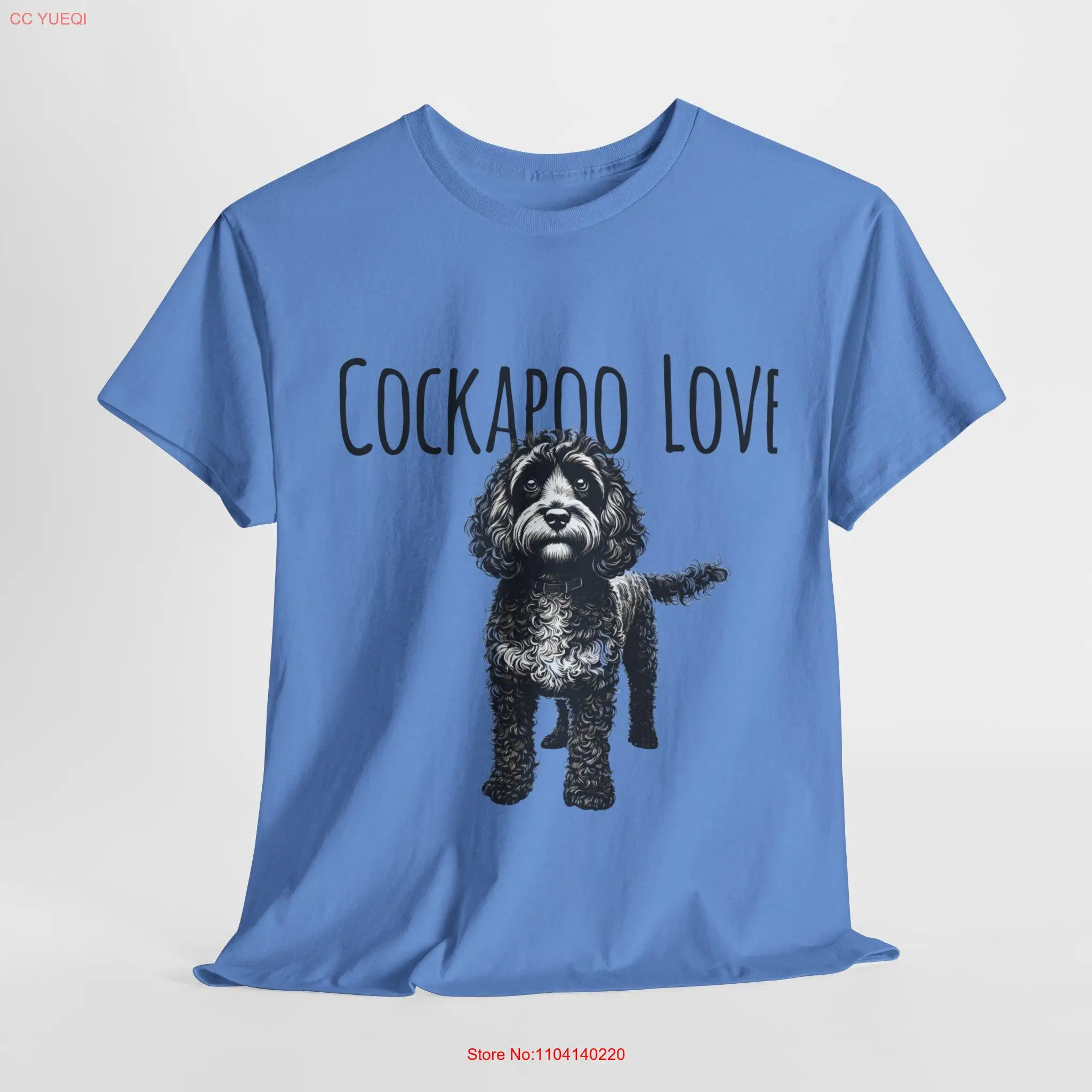 Футболка Cockapoo Love Loyal Companion с длинными или короткими рукавами