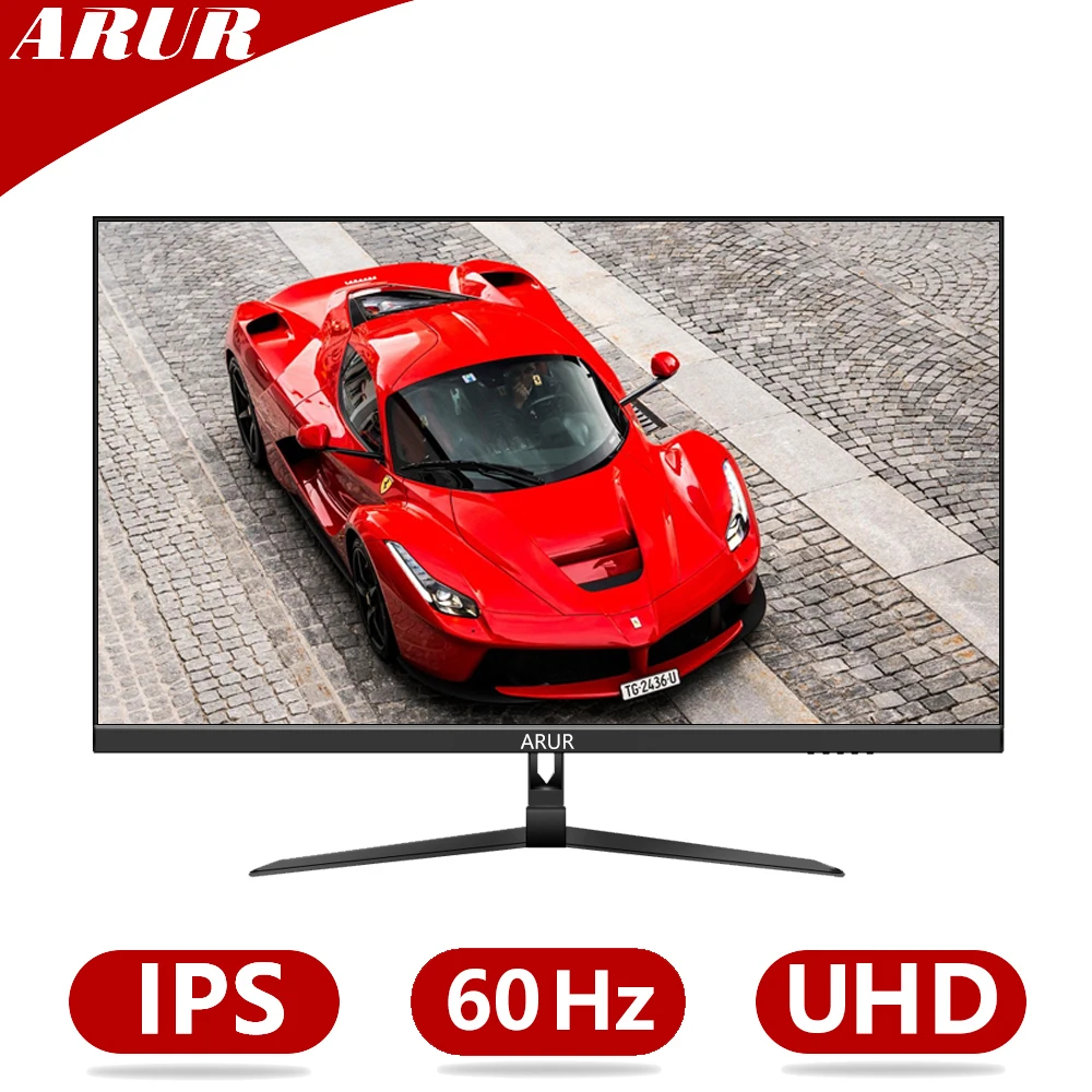 ARUR 32-дюймовый ПК IPS 4K монитор UHD светодиодный дисплей 60 Гц Настольный игровой компьютер экран HDMI-совместимый/DP/Audio 3840*2160