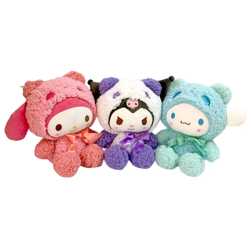 Милая мультяшная панда из коллекции Sanrio My Melody Cinnamoroll Kuromi кукла игрушка плюшевый подарок