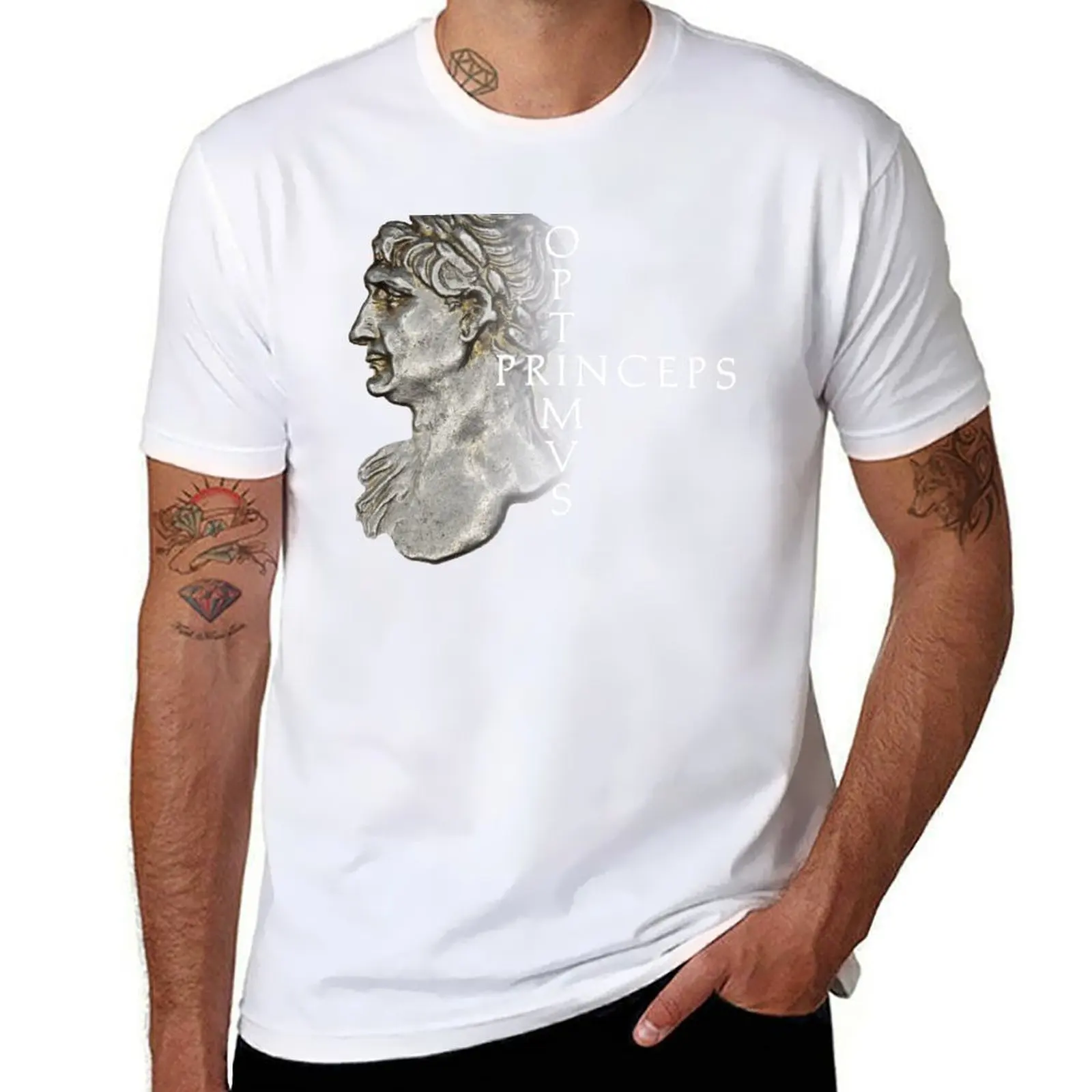 Футболка Trajan, Optimus Princeps «The Best of Emperors», мужская дизайнерская забавная футболка с темным юмором, футболка