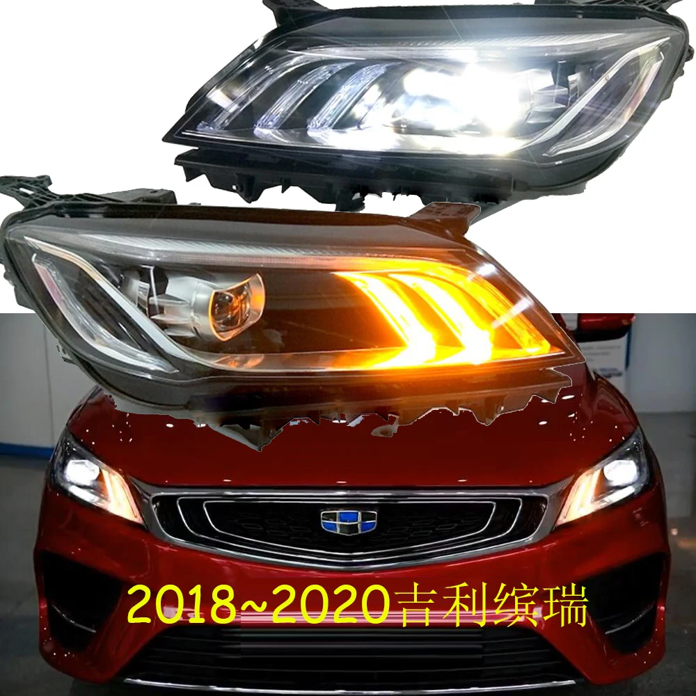 1 шт., автомобильный бампер для внедорожника, фар COOLRAY для Geely Emgrand BINRAY, фара 2018 ~ 2020y, фара Geely Emgrand BINRAY, противотуманная фара