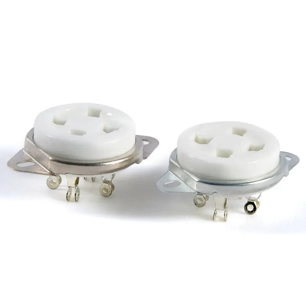 4 шт.лот 4PIN U4A TUBE SOCKET Керамический КЛАПАН BASE Верхнее крепление для 300B 811 2A3 5U4G 71A 50 Винтажный аудиоусилитель DIY HiFi шасси (art.: 3920cc10d6c2e) - 3920cc10d6c2e
