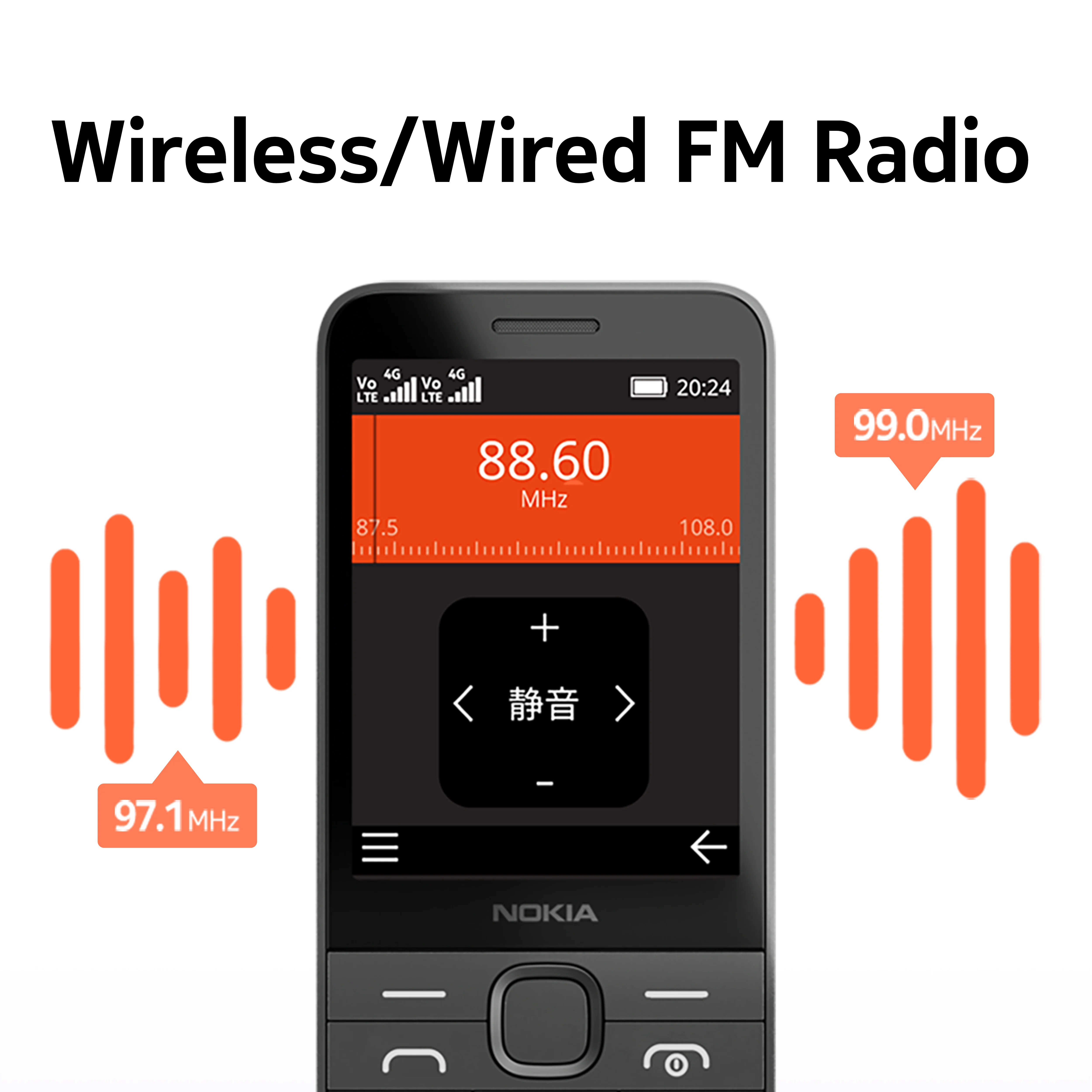 Фото Мобильный Телефон Nokia 215 2024 Original 220 4G С Экраном 2,8 Дюйма, Bluetooth, FM-радио, Аккумулятором 1450 мАч, Портом Type-C №5