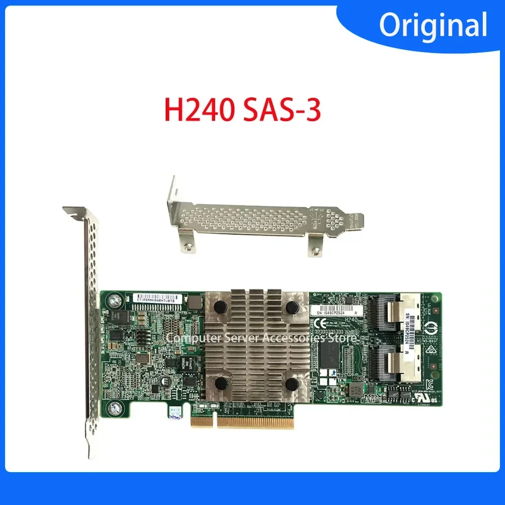 H240 SAS-3 12 Гбит/с HBA Адаптер хост-шины Карта контроллера SATA SAS для сервера 779134 -001 761873 -B21 726907 -B21 Матричная карта