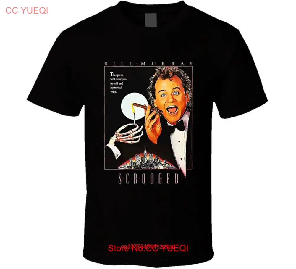 Футболка Scrooged Bill Murray Movie с длинными или короткими рукавами
