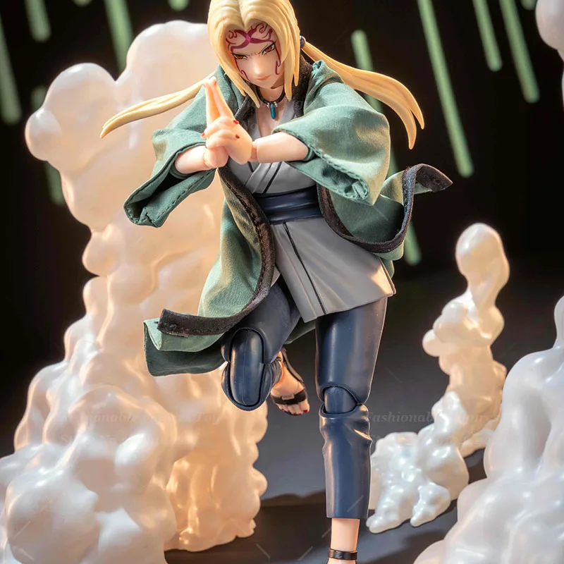 Фото SHF 1/12 Женская ветровка-солдат Камен, пальто, шляпа, японский ниндзя, аниме, униформа Наруто с железной проволокой, подходит для экшн-фигурки 6 дюймов №3