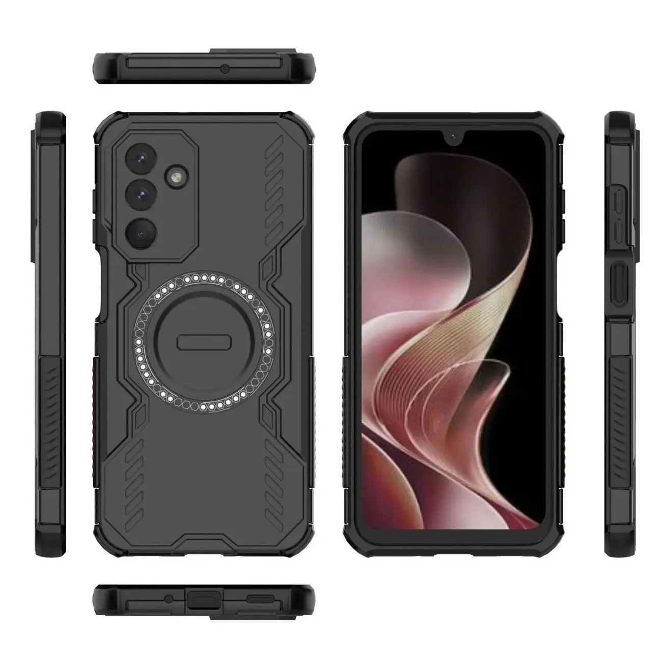 Фото Высококачественный магнитный охлаждающий чехол для телефона Samsung Galaxy M36 A07 A56 S25 Plus S25 Ultra S25 Edge A26 M56 A36 A15 Чехлы №3