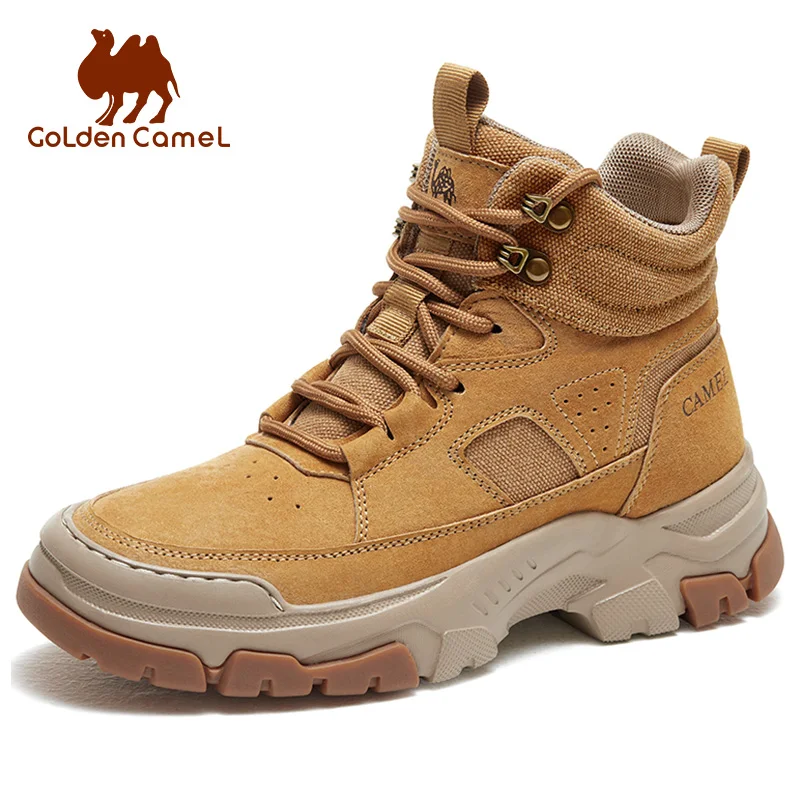 Походная обувь GOLDEN CAMEL, Нескользящие высокие повседневные Ботинки Martin, износостойкие спортивные треккинговые ботинки для женщин, Новинка осени 2023