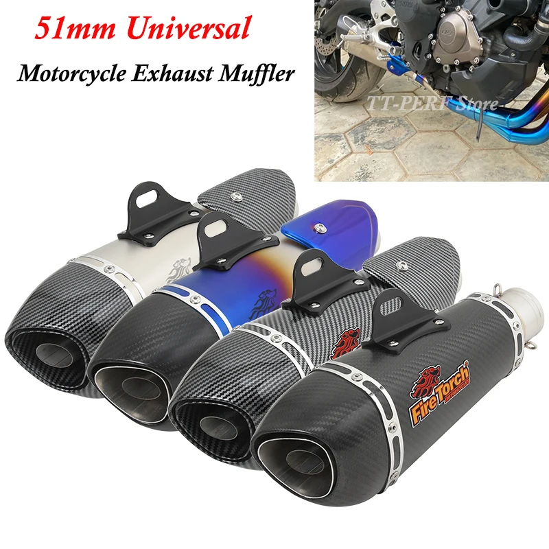 51 мм универсальный мотоциклетный глушитель Yoshimura для Z650 Z900 ER6N R1 R3 MT07 MT09 S1000RR CBR650 DB Killer съемный
