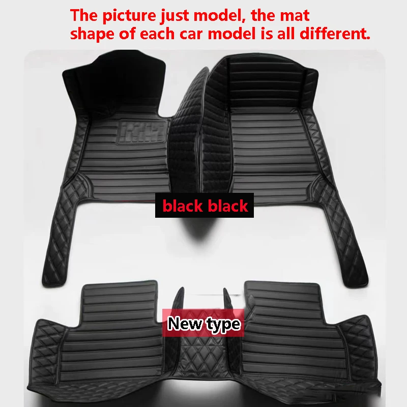Фото Кожаные автомобильные коврики для Toyota Corolla E120 2001 2002 2003 2004 2005 2006 №2