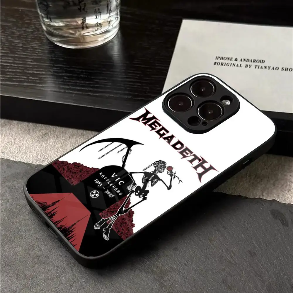 Фото Чехол для телефона Heavy Metal Rock Band Megadeths для Iphone 16 15 14 12 11 13 Pro Max Mini X Xr Xs Se 8 7 Puls с магнитным притяжением gl №5