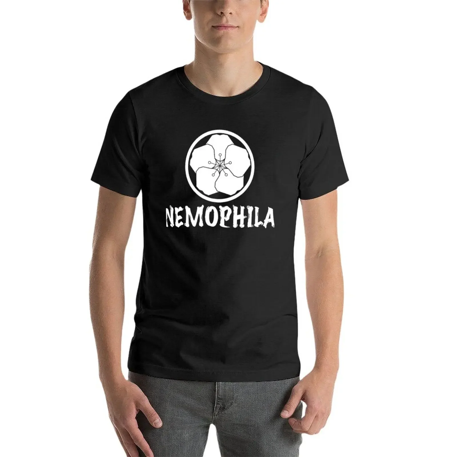 Фото Футболка Nemophila Cutulre Essential, одежда в стиле аниме, топы, эстетическая одежда, заготовки, футболка для мужчин №4