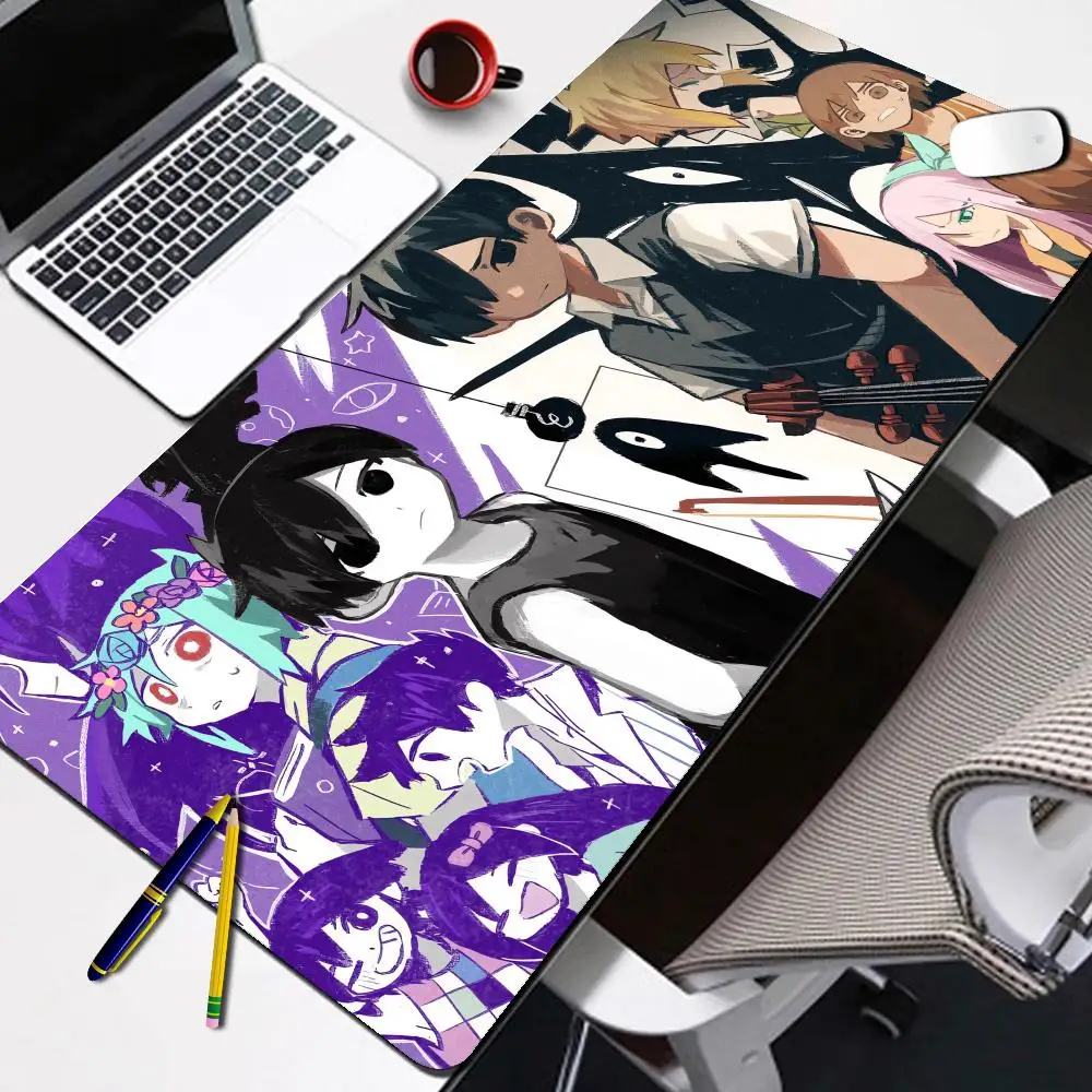 Kawai аниме Omori Deskmat геймерские геймерские птицы настольный коврик геймерский коврик для клавиатуры мышь ПК геймерский шкаф Mausepad аксессуары XXL