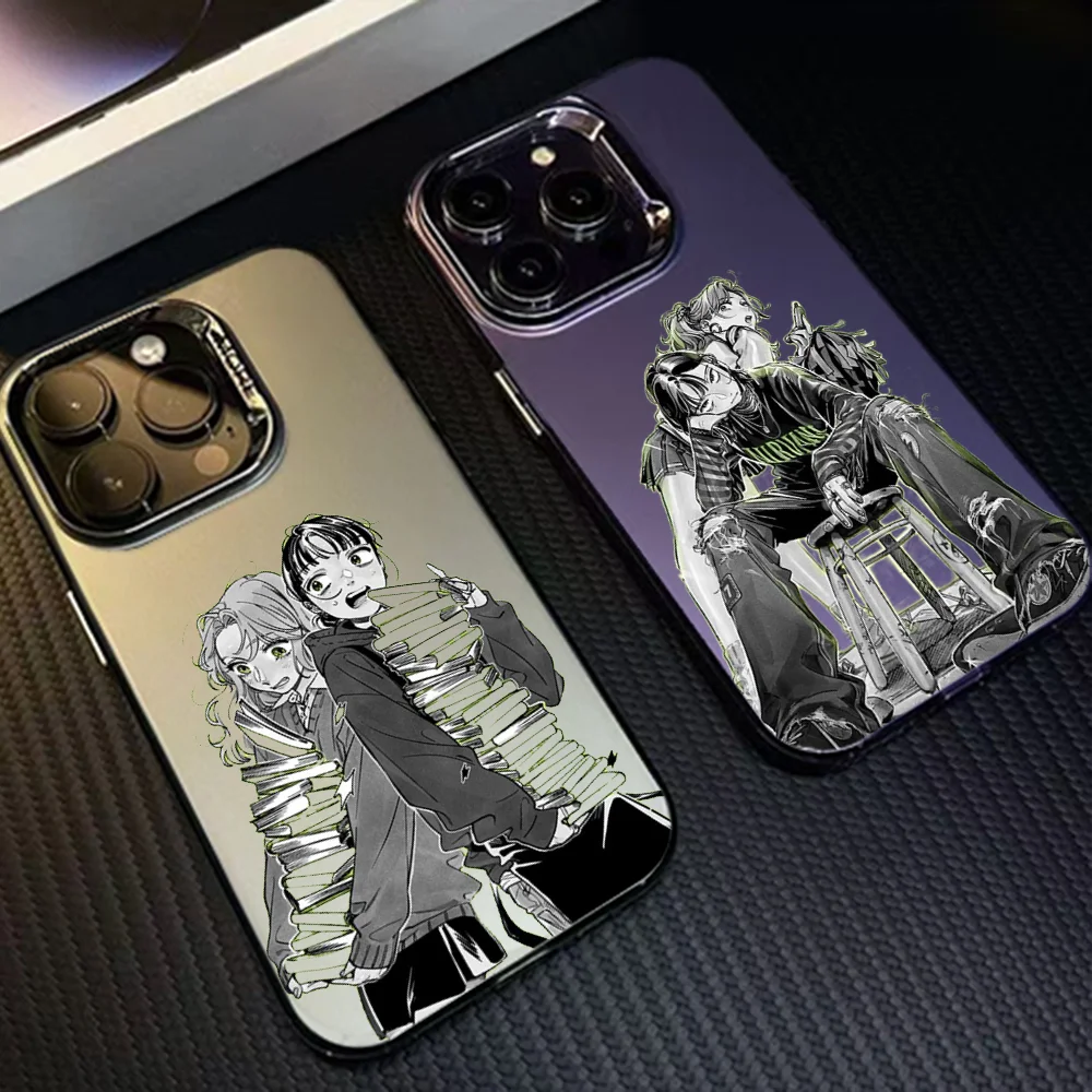 Чехол для телефона Anime Aya And Koga для IPhone 16 Pro Max 15 14 13 12 XS Plus 11, модный матовый противоударный чехол Aurora с лазерным градиентом