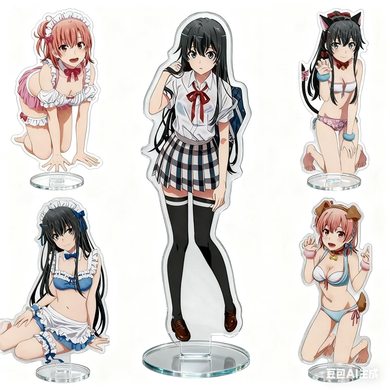 Аниме My Teen Романтическая комедия SNAFU Climax Девушки Рисунок Акрил Yukino Yukinoshita/Yui Yuigahama Настольный декор Подарки
