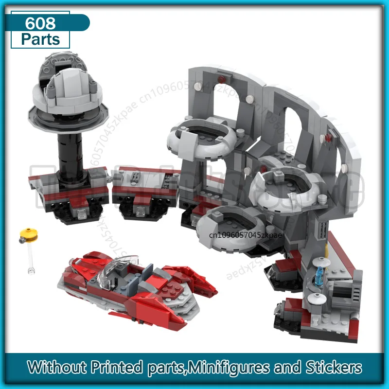 Серия фильмов Senate Duel MOC, строительные блоки, модель архитектуры, сделай сам, сборка кирпичей, дисплей, креативные игрушки, рождественские подарки, 608 шт.
