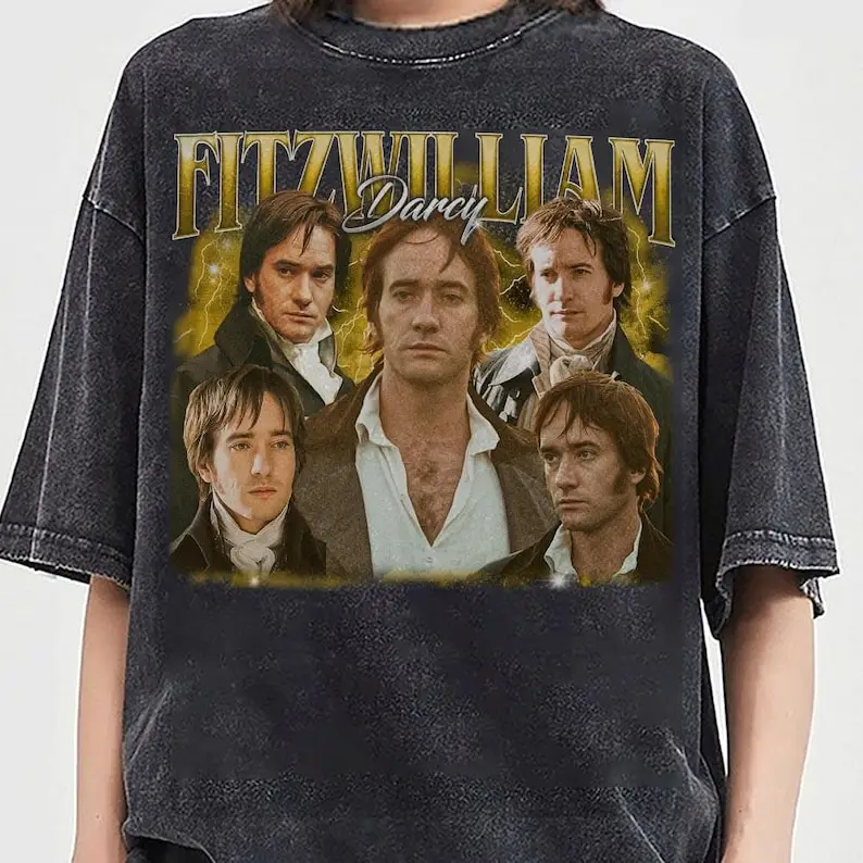 Рубашка в стиле ретро Fitzwilliam Darcy, футболка Fitzwilliam Darcy, футболка Mr Darcy, рубашка Pride And Prejudice, гордость и предубеждение