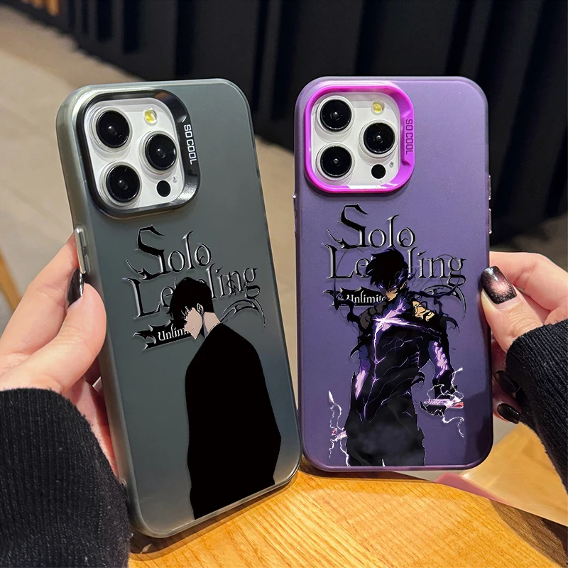 Чехол Anime Solo Leveling Jinwoo для Samsung Galaxy A24 A33 A34 A14 A13 A23 A55 A15 A35 A25 A05 A05S 5G A54 A53 A32 A52 Cover