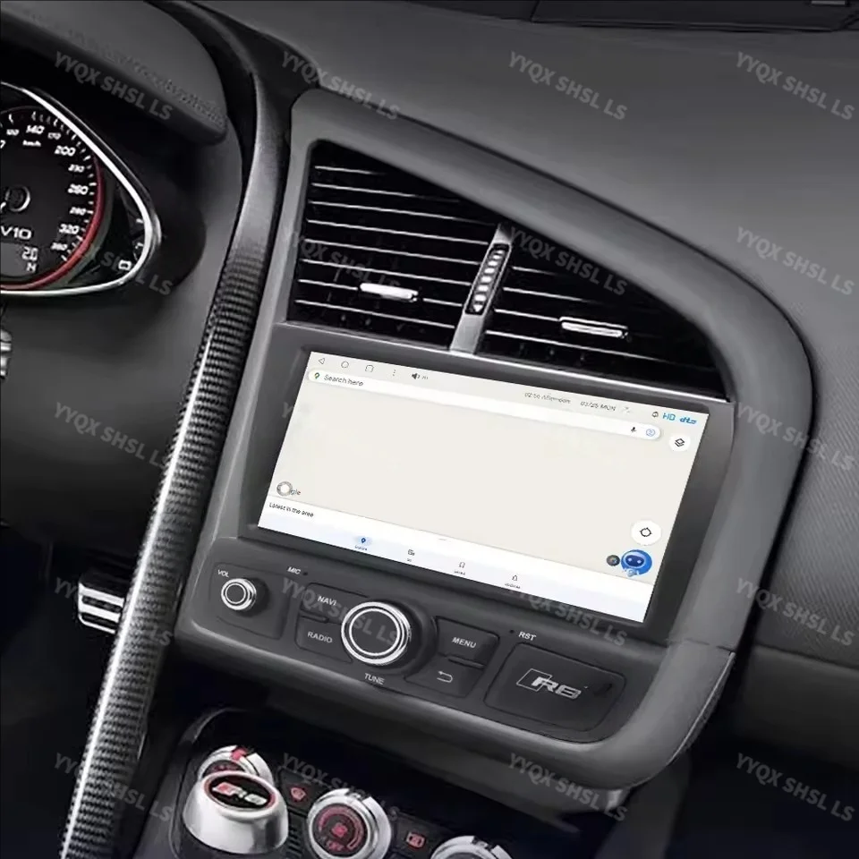 Фото 8-дюймовый автомобильный радиоприемник для Audi R8 V10 Spyder 2007-2015 Беспроводной Carplay Android Auto Мультимедийный плеер GPS-навигация Стерео головное устройство №3