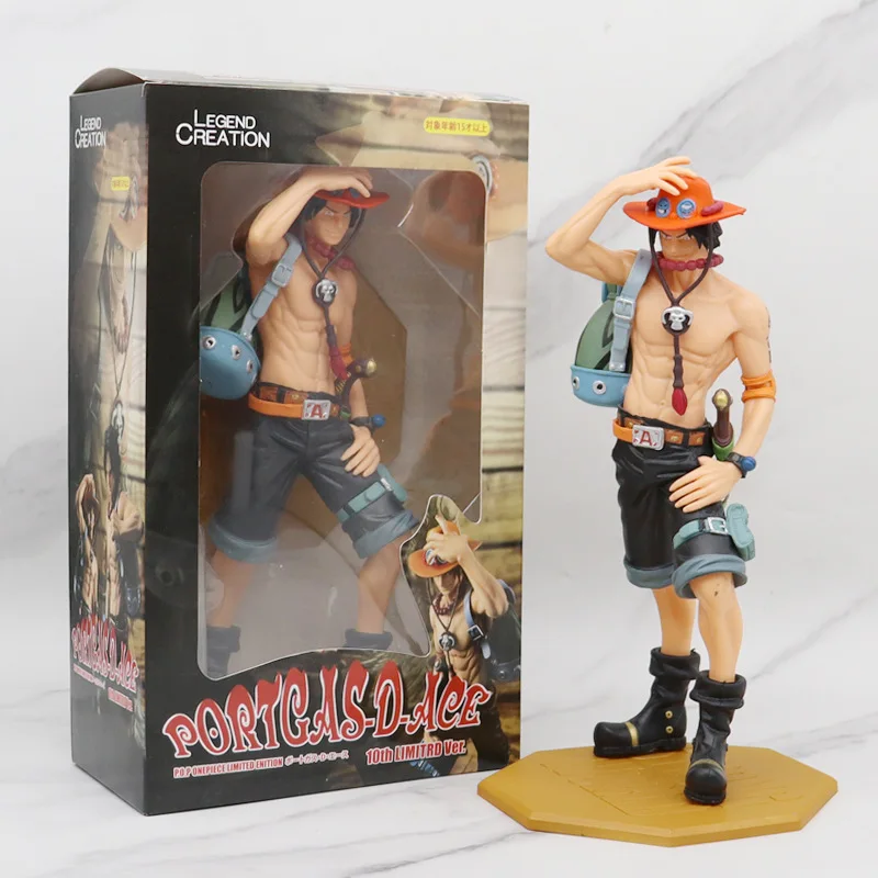 Аниме One Piece DX10th фигурка юбилей Огонь Кулак эскал д Эйс Луффи брат игрушки Коллекционные Фигурки ПВХ Модель игрушка