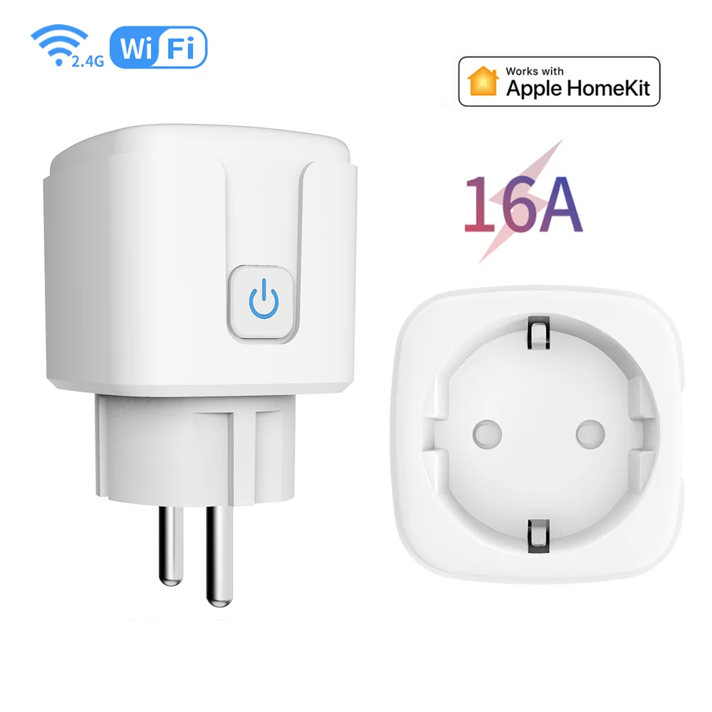 Heltec Wi-Fi Smart Plug EU 16A Розетка для бытовой техники Адаптер дистанционного управления с таймером Управление через приложение Поддержка Apple HomeKit
