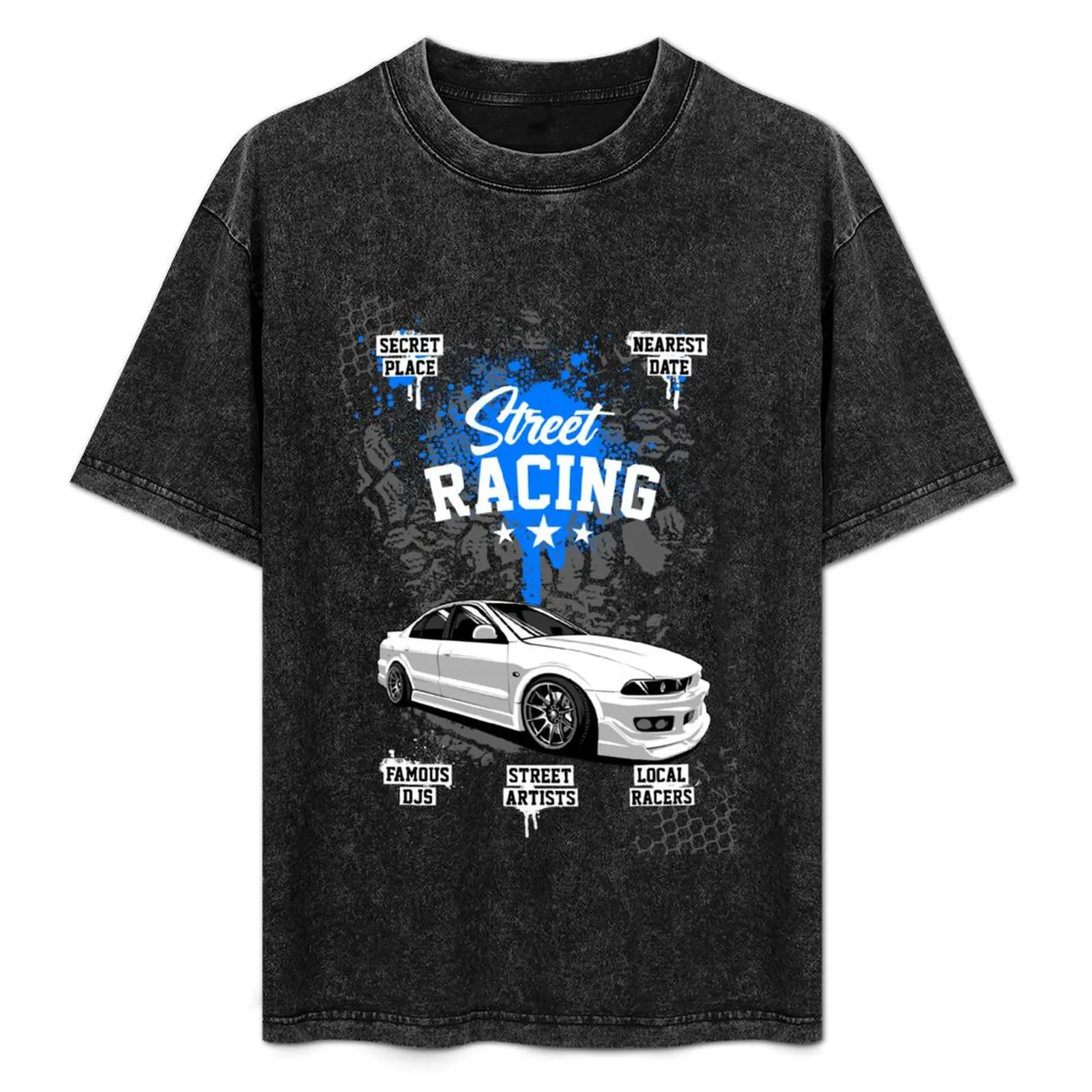 Футболка Racing Car Mitsubishi Galant VR-4, мужская футболка, футболка большого размера с рисунком, футболки с рисунком аниме, мужская хлопковая футболка