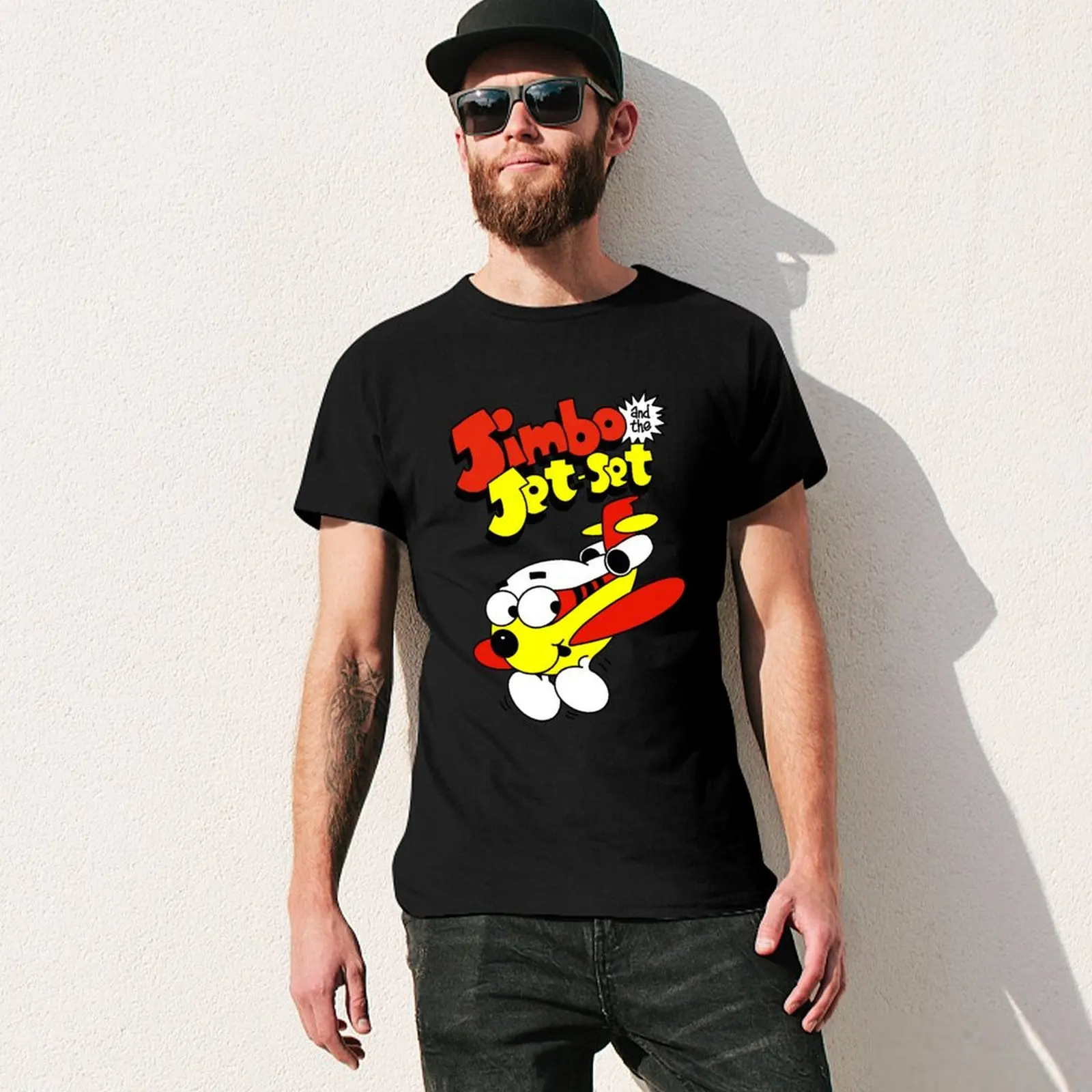 Фото Футболка Jimbo and the Jet Set, новое издание, футболка на заказ, забавные футболки, футболка с рисунком, винтажные мужские футболки с рисунком №3