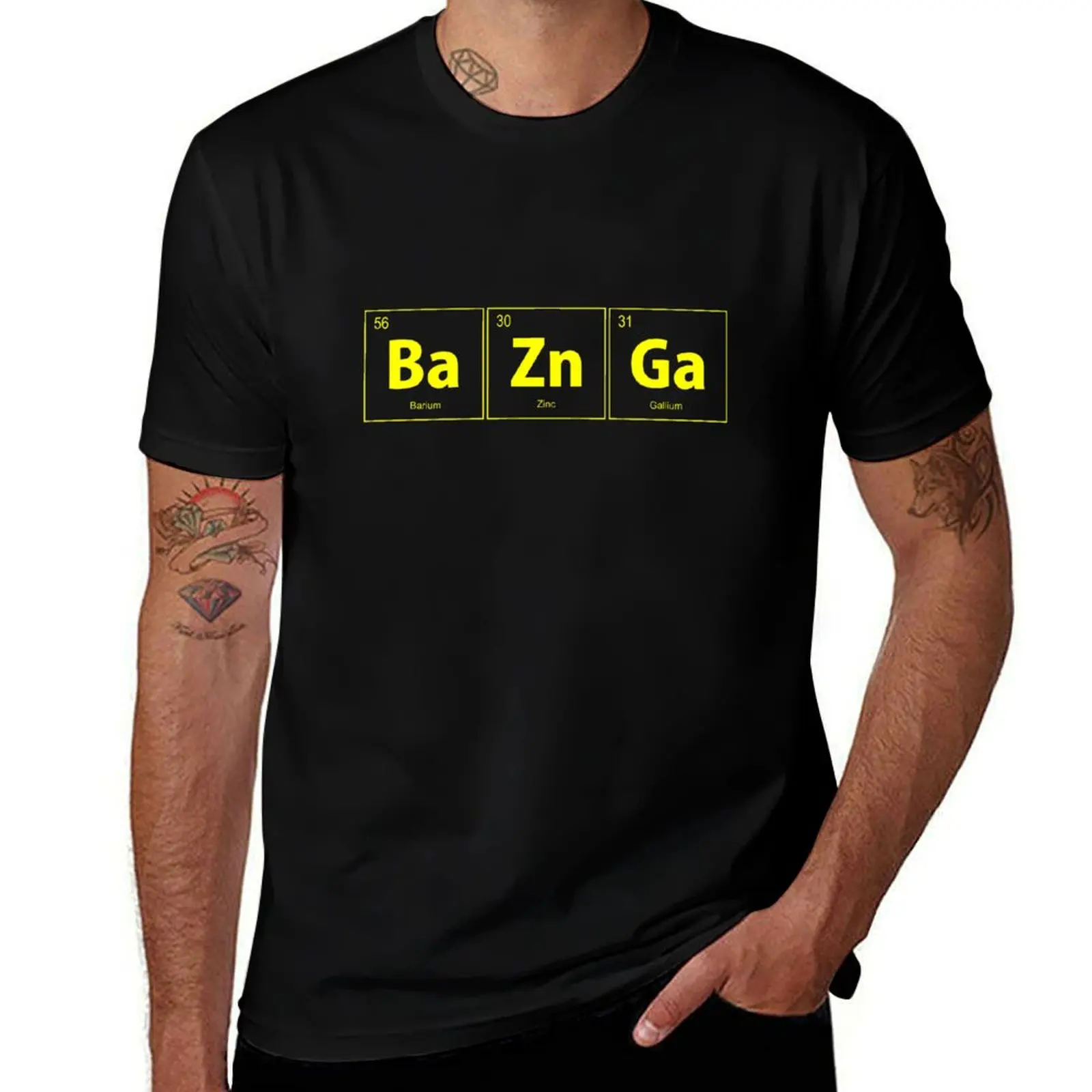 BaZnGa Bazinga футболка с периодической таблицей, летняя рубашка, мужская футболка, одежда на день Святого Валентина, рубашка Croswit, мужская футболка, мужская футболка