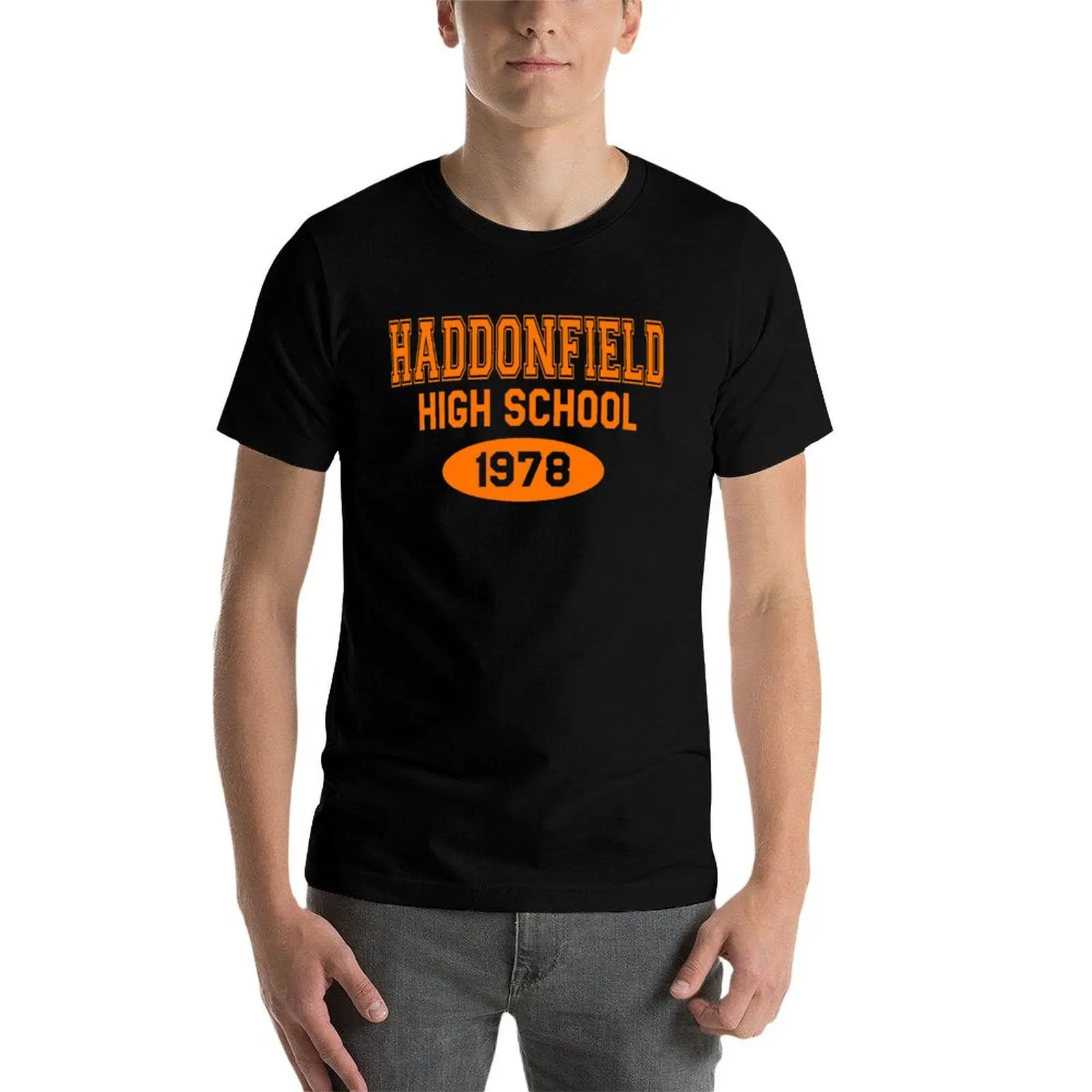 Фото Футболка Haddonfield High School 1978, мужские футболки с принтом, мужская хлопковая футболка №4