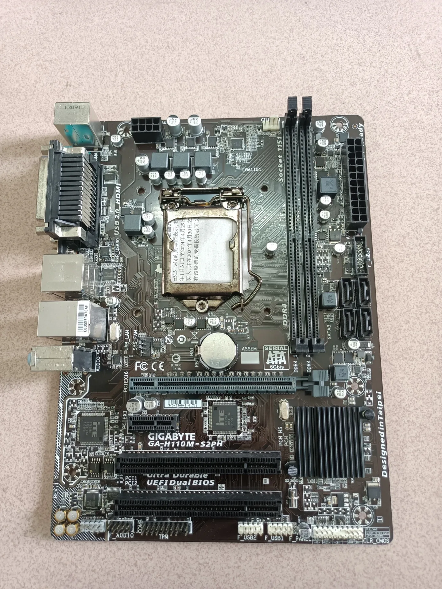 Хорошо известный бренд H110M-S2PH, материнская плата H110, материнская плата LGA1151 Мотоциклы и оборудование