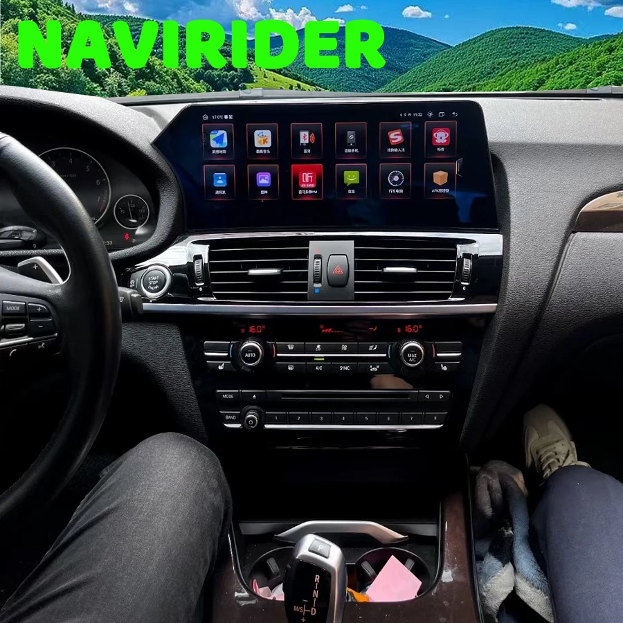 Для BMW X3 X4 F25-F26 2013-2019 Автомобильный экран с лезвием 12,3 дюйма Android 13, мультимедийный стерео видеоплеер, головное устройство DSP, беспроводной CarPlay