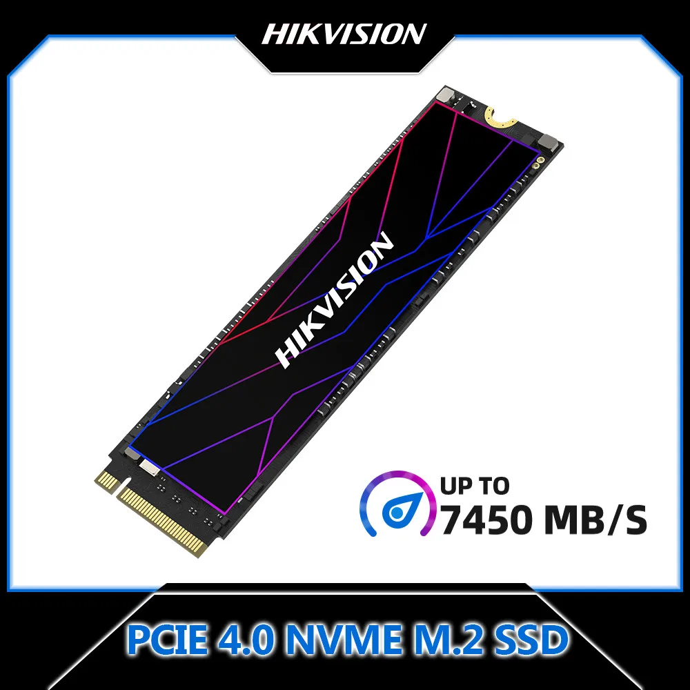 Твердотельный накопитель HIKVISION SSD PCIE 4,0 NVME M2 7400 Мб/с 512 ГБ/1 ТБ/2 ТБ M.2, внутренний SSD M2 2280 для PS5, настольного компьютера, ноутбука