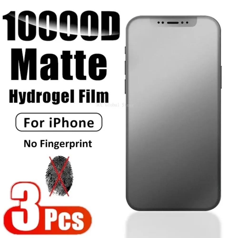 Гидрогелевая пленка для iPhone, Защитная пленка для экрана IPhone 11 14 Pro Max 12 Mini 7 8 Plus 13 Pro X XR XS MAX, 3 шт.