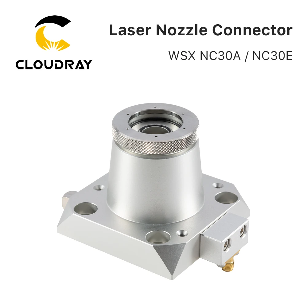 Соединительная часть сопла волоконного лазера Cloudray WSX NC30A NC30C NC30E для лазерной режущей головки WSX, соединительные детали сопла