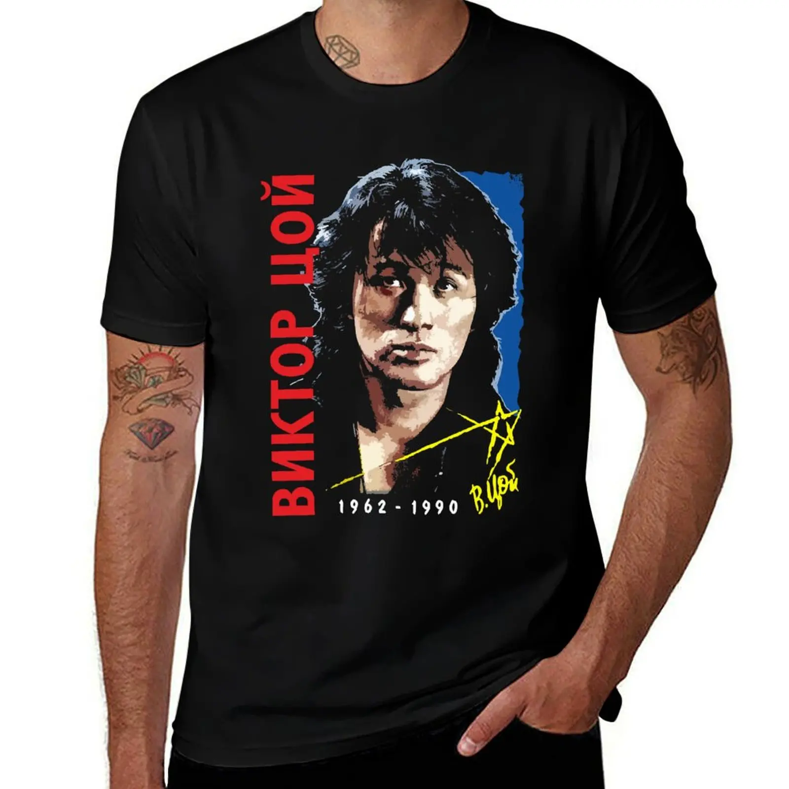 Классическая футболка Viktor Tsoi, KINO, футболки с аниме, большие футболки с рисунком для мужчин, футболка с аниме, футболка