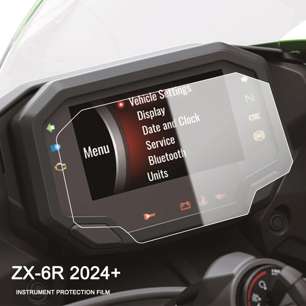 Защитная пленка для приборной панели Kawasaki ZX-6R ZX 6R 2024 + ZX-10R 2021 + аксессуары для мотоциклов Защита от царапин