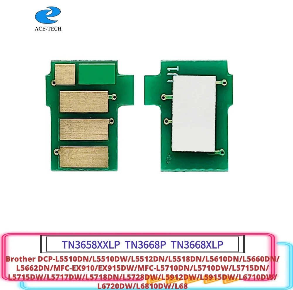 Тонер-чип TN3668XLP для Brother DCP-L5510/L5512/L5518/L5610/L5660/L5662DN L5510DW MFC-EX910 EX915DW Printer TN3658XXLP TN3668P