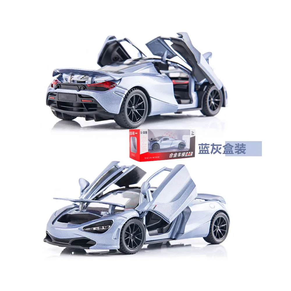 Модель автомобиля в масштабе 1:32 для McLaren 720S Bugatti DIVO, модель автомобиля, украшения, интерьер автомобиля, модель спортивного автомобиля