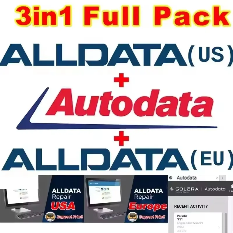 НОВИНКА 2025 ГОРЯЧО! Программное обеспечение для ремонта Alldata 10.53 Все данные Automotive Tech Новейшее автономное программное обеспечение Autodata 3.45 atsg 2017, отправка ссылки