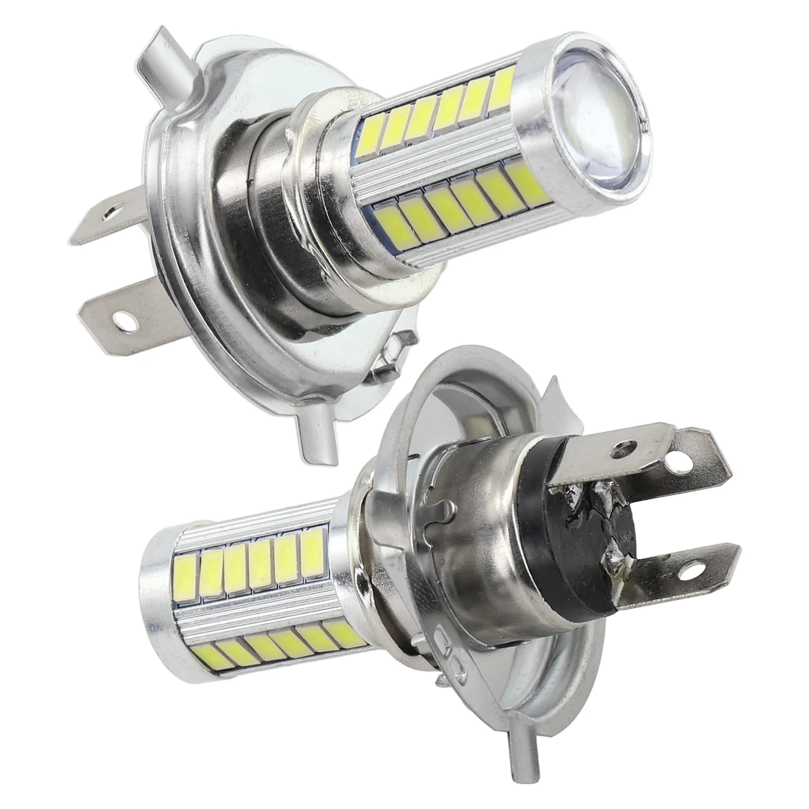 Светодиодные передние противотуманные фары, бусины 5630-33SMD, 12 В, цвет алюминиевого сплава 6000K H4 H7 H1 H3, защита IP67, 1500 световой поток
