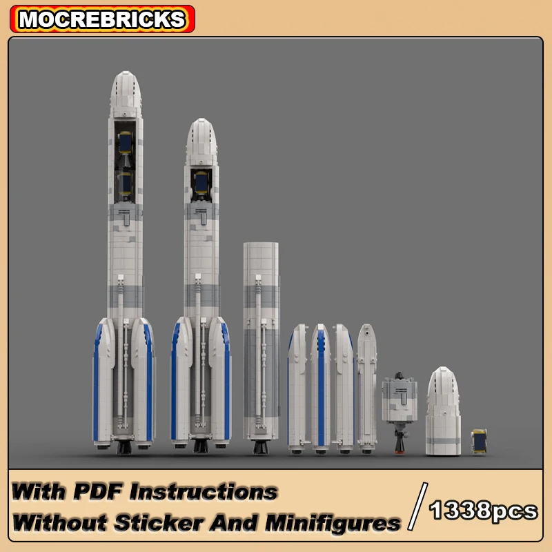 Строительные блоки MOC, Европейский тяжелый космос, пусковой автомобиль, Arianespace Ariane, 6 высокотехнологичных ракетных технических моделей, головоломки, кирпичи, игрушки