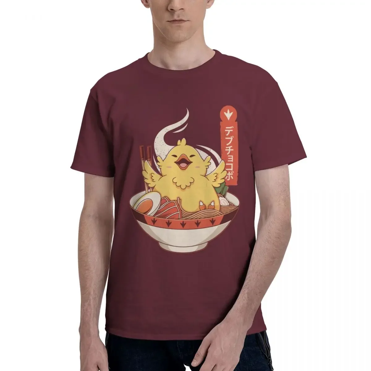 Фото Мужская одежда Sephiroth Ffvii финальная фантазия смешная толстая футболка Chocobo мен идея футболка для мужчин Одежда harajuku graphic №3
