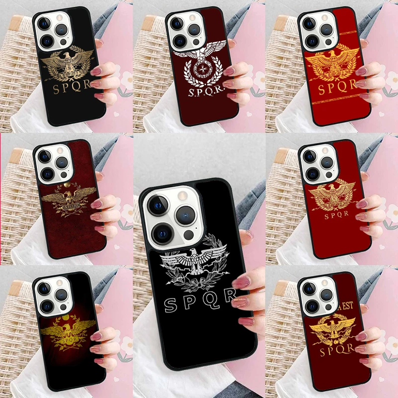 Чехол для телефона SPQR Roman Imperial Legion для iPhone 17 Air 16 15 14 plus 11 12 13 pro max Coque Shell Fundas